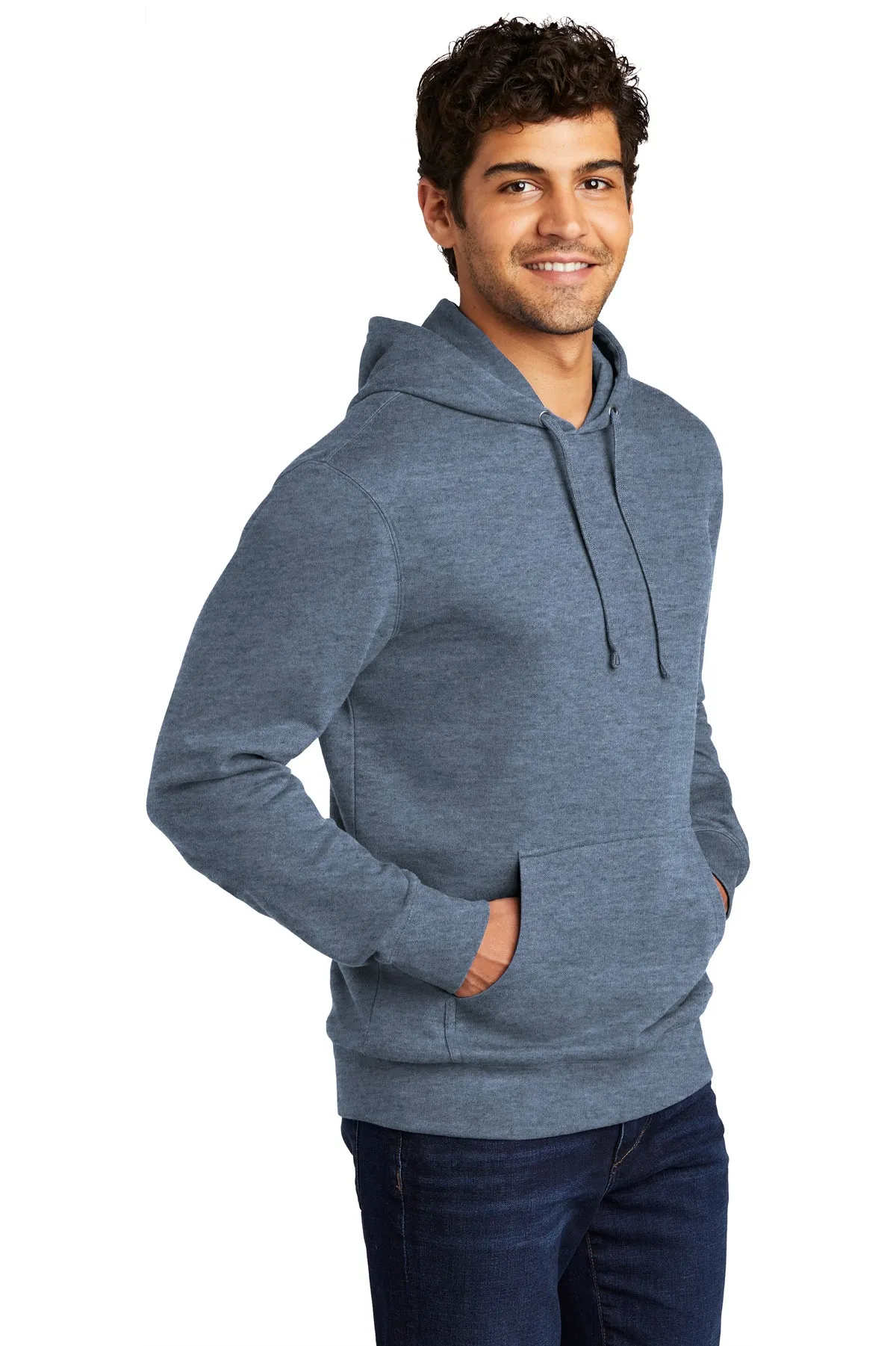 District DT6100 V.I.T. Fleece Hoodie - Flint Blue Heather