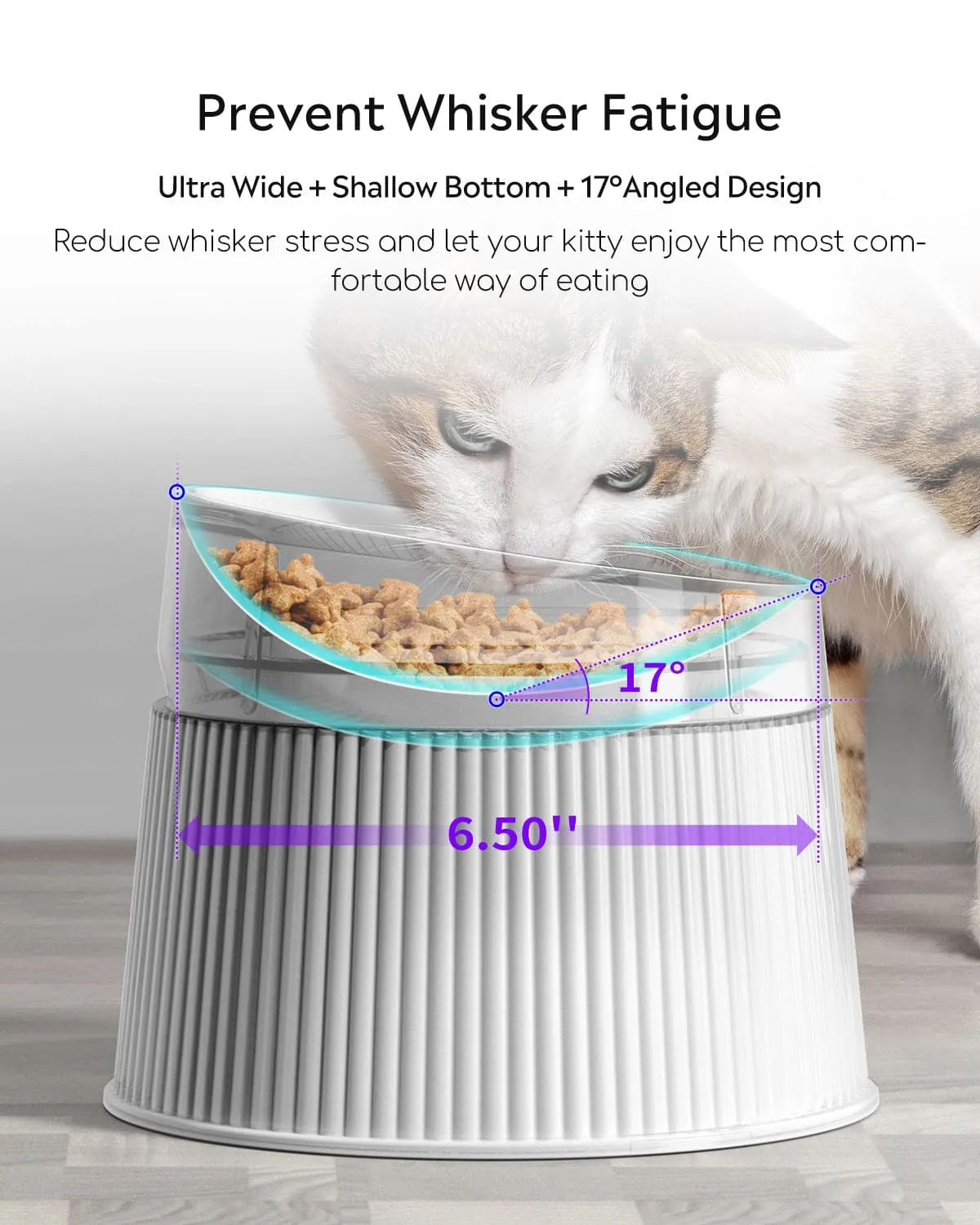 Uah Pet Cat Feeding Bowl